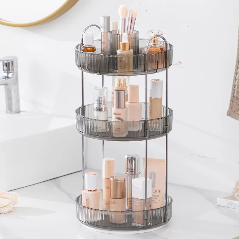 Cosmina 3-Tier Multipurpose Revolving Organizer - Gold