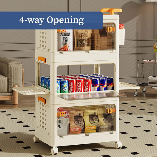 Rolling Utility Multipurpose Cabinet with Wheels