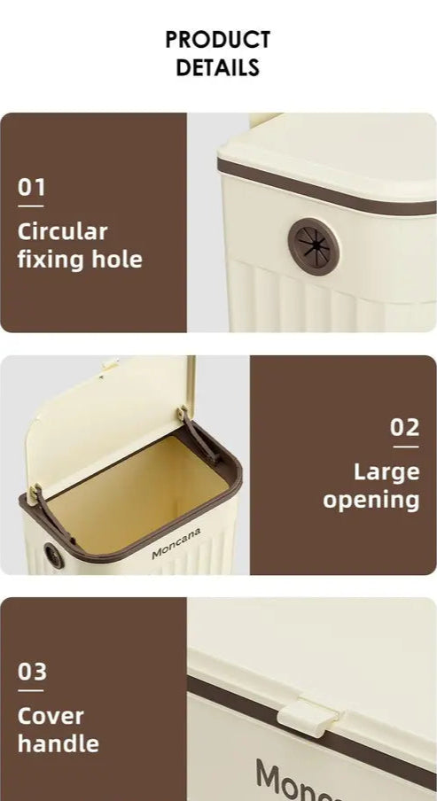 Wall-Mounted Trash Bin – Big Size, Multipurpose & Modern